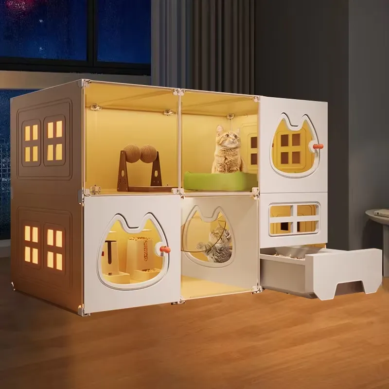 Home One Bathroom Accessories - Hot Seller In-Stock Plastic Cat Villa