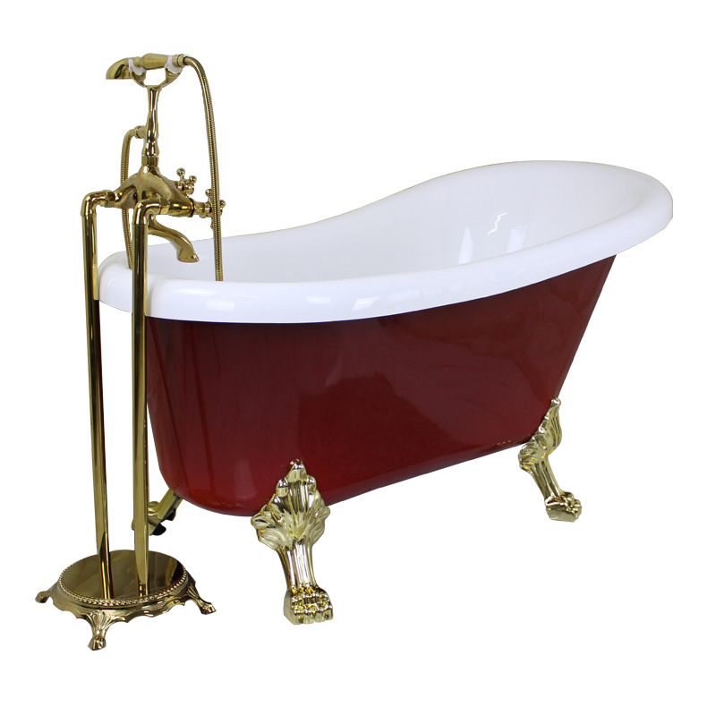 Home Bathroom Spa - Freestanding Bathtub,Acrylic Color Claw Foot,Soaking Tub,European