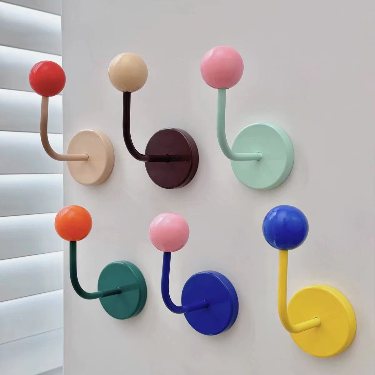 Home Bathroom Signs - 1PC Color Creative Magnetic Hook No