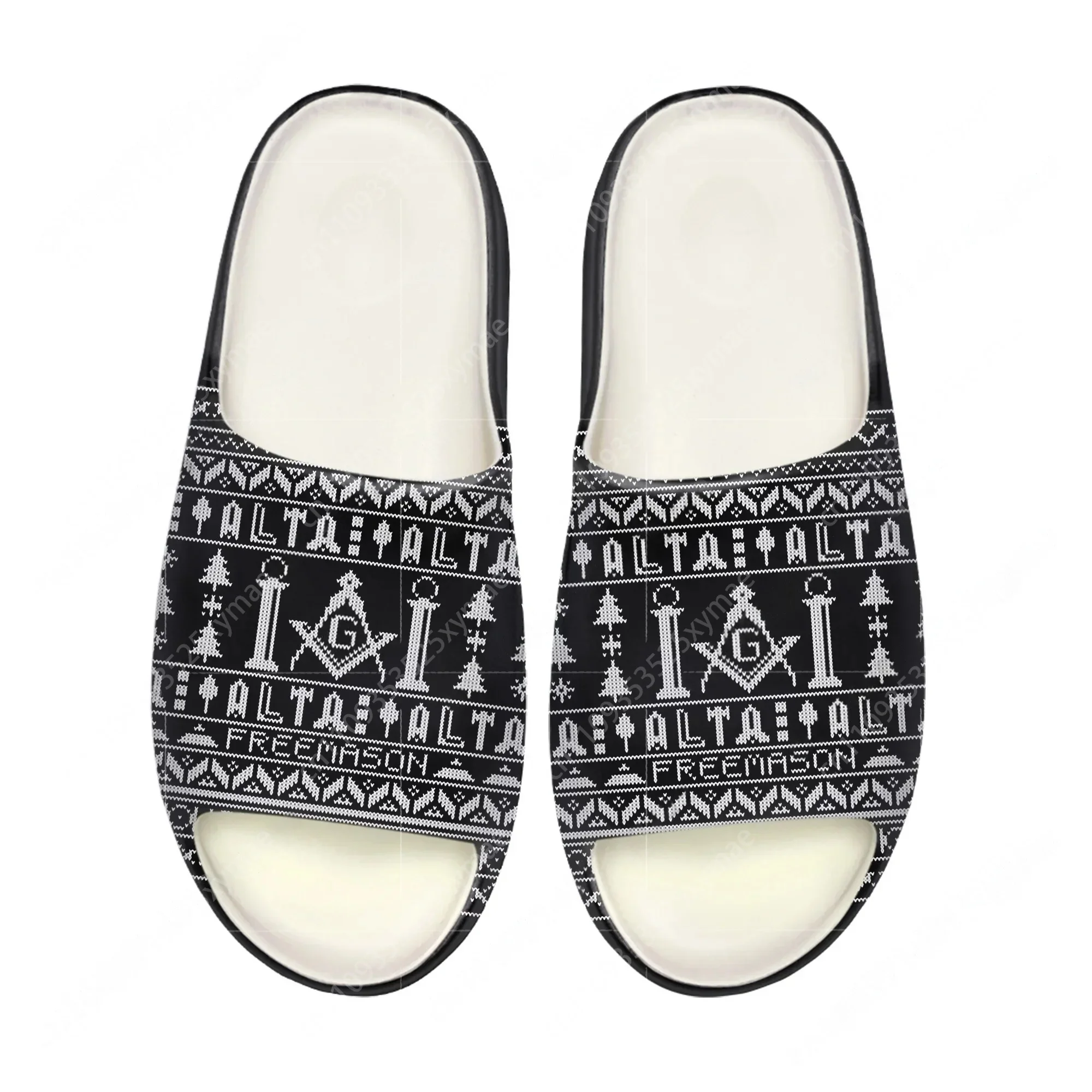 Your Home Bathroom - Masonic Mason Freemason Pattern Soft Sole