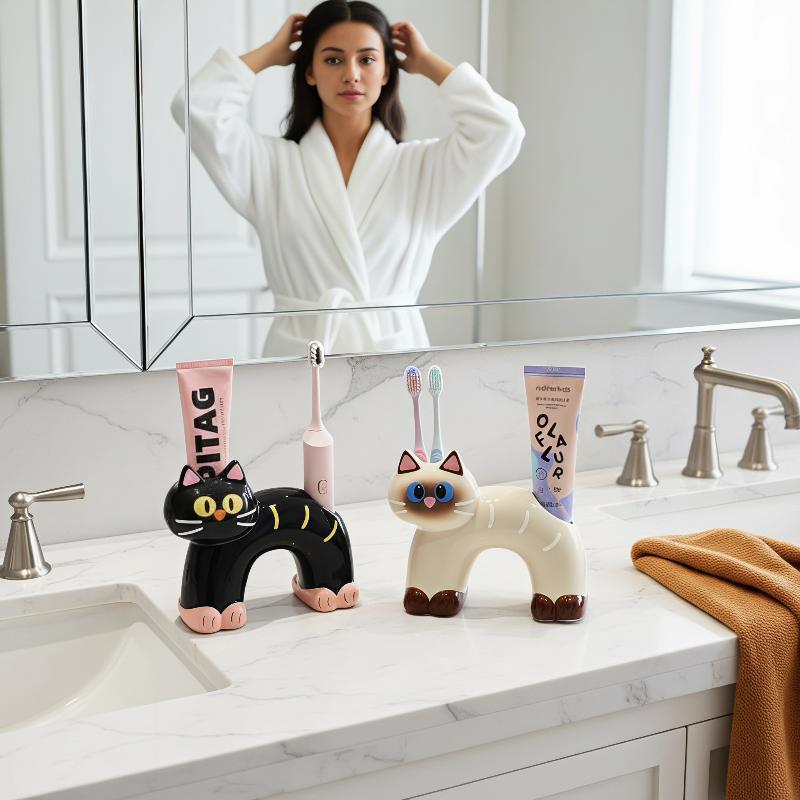 Bathroom Toothbrush Holder Cer - Home Bathroom Vanity ulasan dan harga