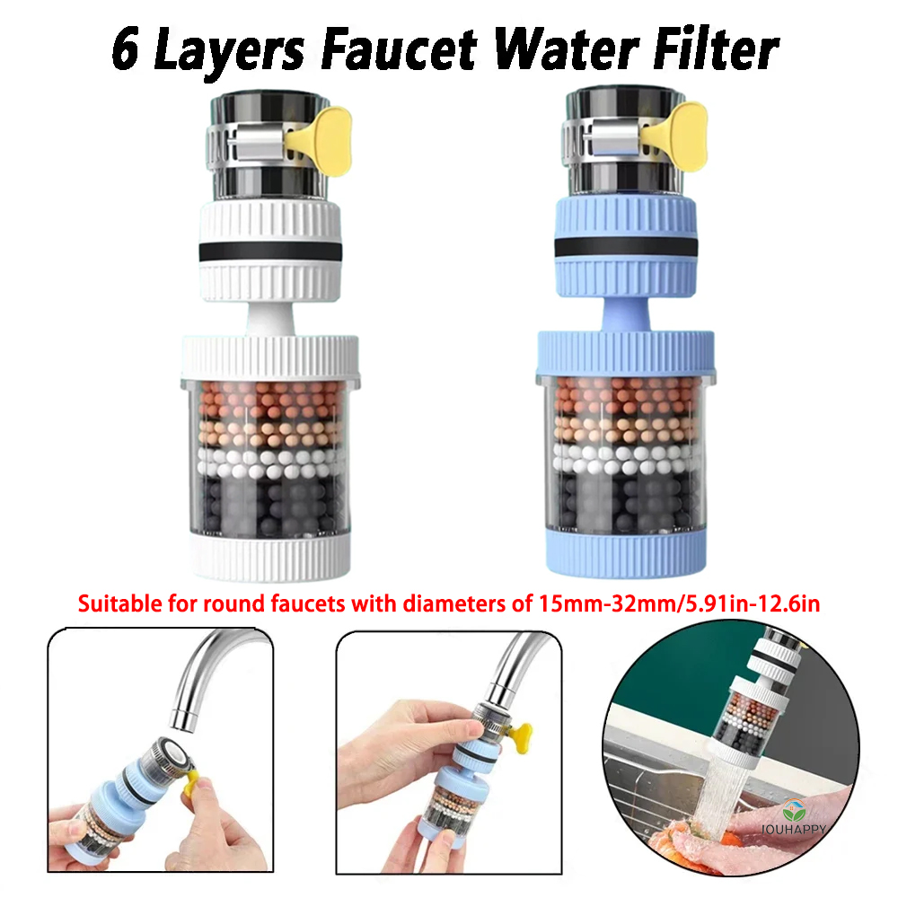Universal Shower Faucet 6 Laye - Home Bathroom Water Filter ulasan dan harga