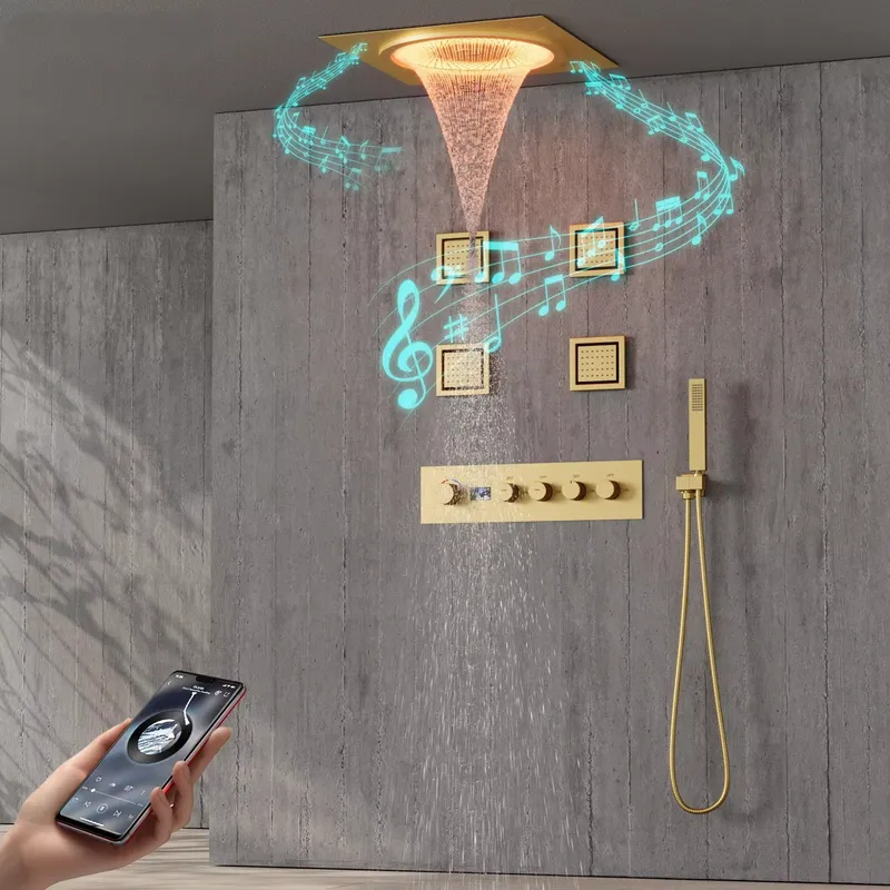 Smart LED Shower Set Bathroom  - Home Bathroom Spa ulasan dan harga