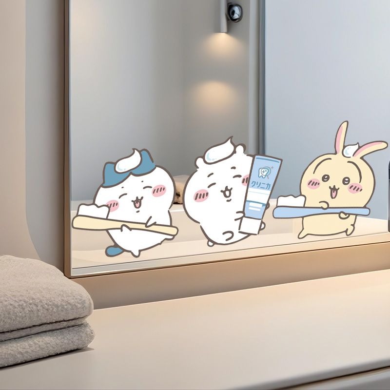 Hot Chiikawa Mirror Stickers S - Home Bathroom Movie ulasan dan harga