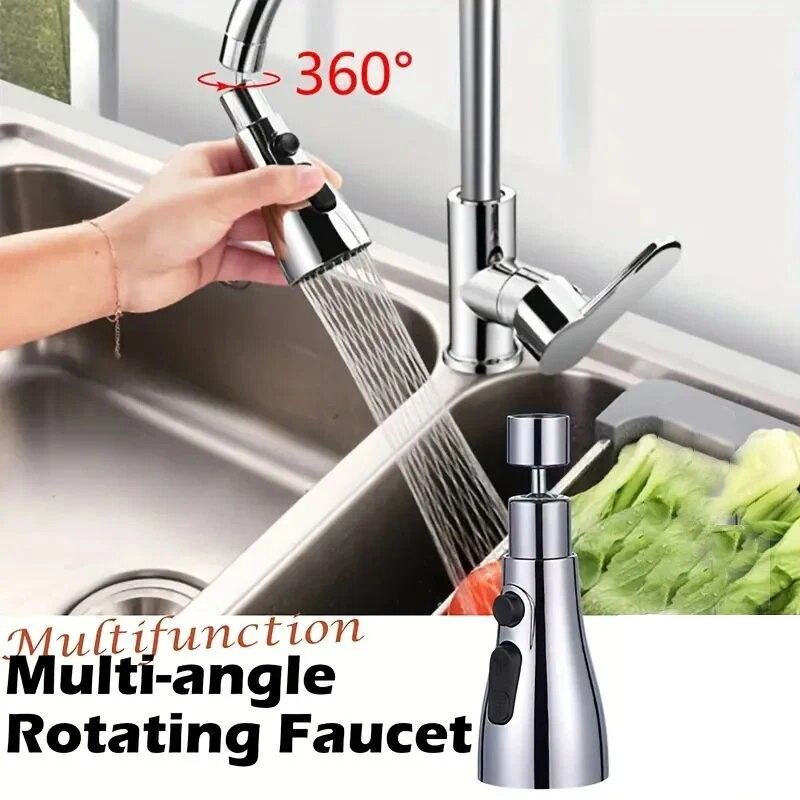 1pc Faucet Extender Metal Allo - Home Bathroom Water Filter ulasan dan harga