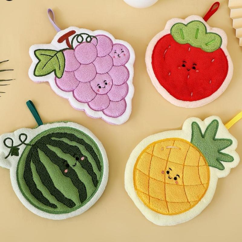 Fruit Hand Towel Kitchen Absor - Home Bathroom Cleaning ulasan dan harga