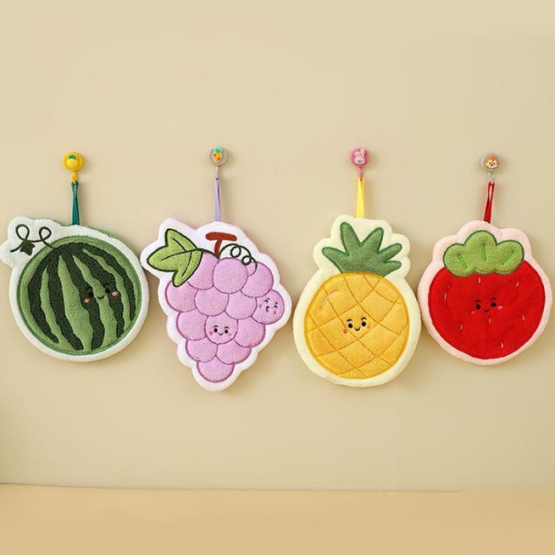 Fruit Hand Towel Kitchen Absor - Home Bathroom Cleaning ulasan dan harga