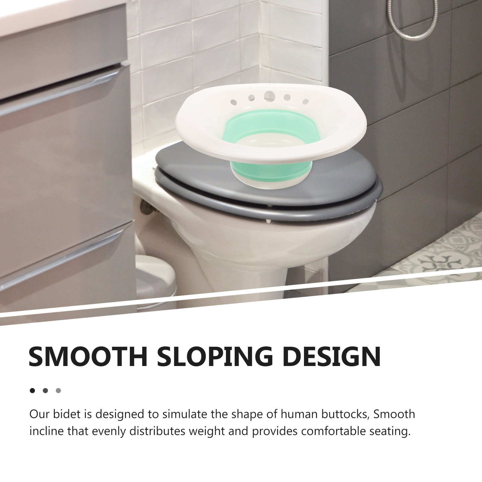 Sitz Bath Basin Foldable White - Home Bathroom Cleaning ulasan dan harga