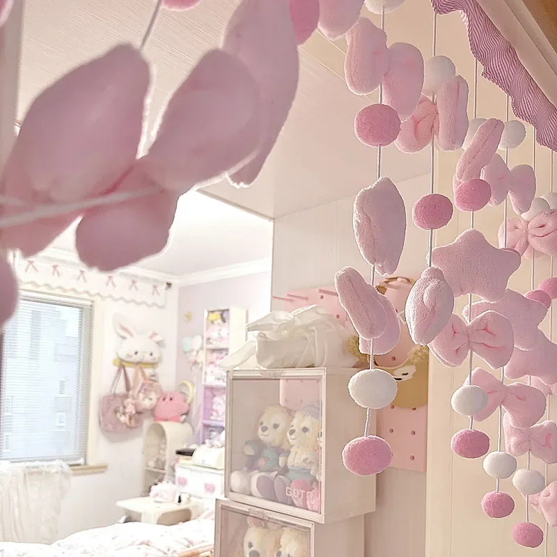 Pink Cute Bow Short Curtain Th - Home Bathroom Signs ulasan dan harga