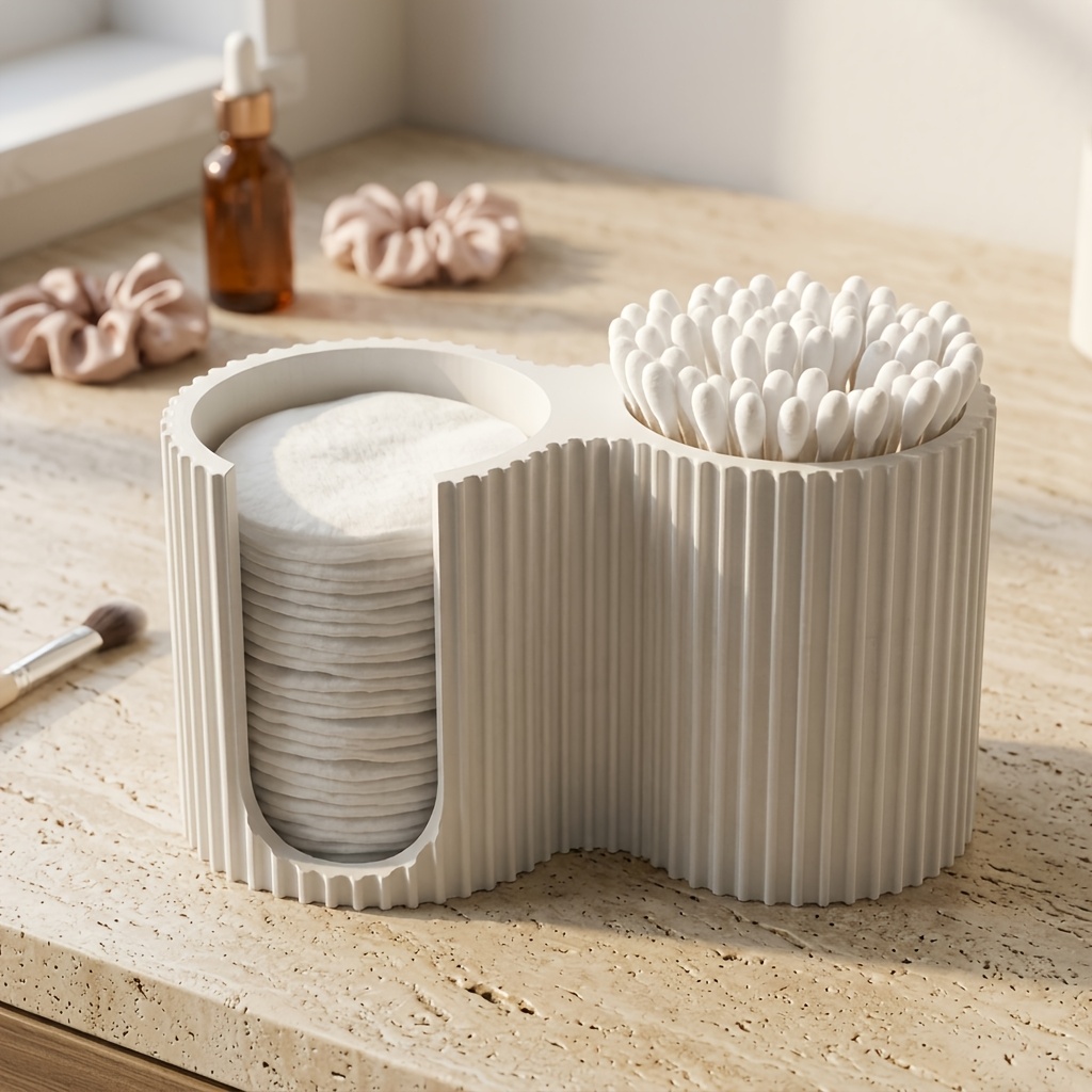 Minimalist Striped Cosmetic Or - Home Bathroom Vanity ulasan dan harga