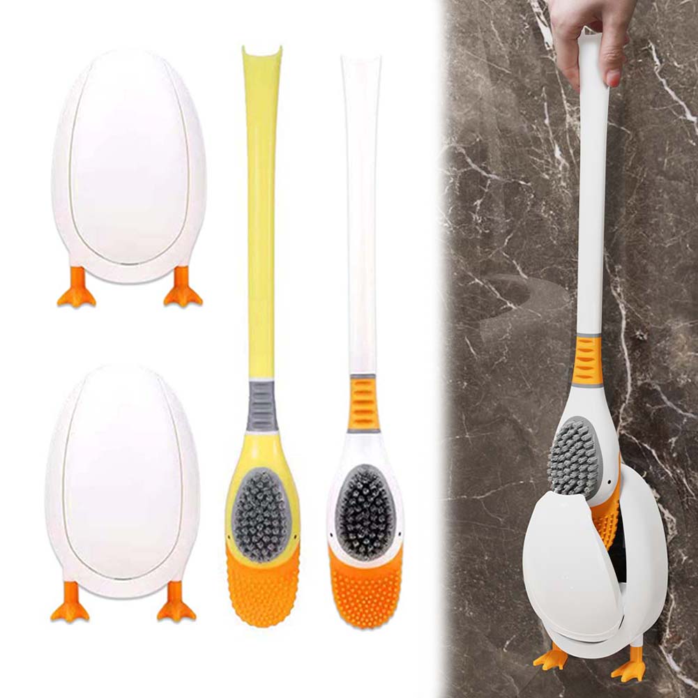 1PC Silicone Toilet Brush With - Home Bathroom Cleaning ulasan dan harga