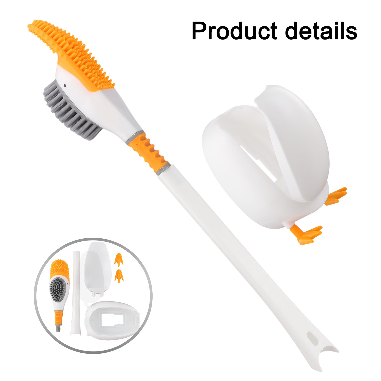 1PC Silicone Toilet Brush With - Home Bathroom Cleaning ulasan dan harga