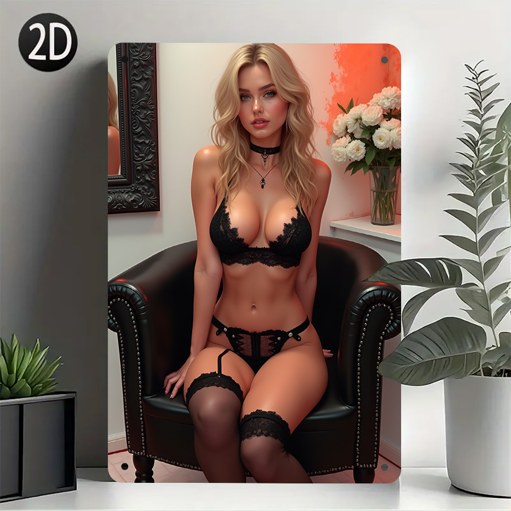 Vintage Sexy Lady Metal Tin Si - Home Bathroom Signs ulasan dan harga