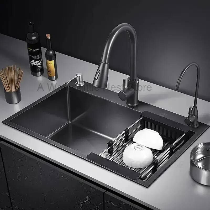 Bathroom Black Nano Kitchen Si - Home One Bathroom Accessories ulasan dan harga