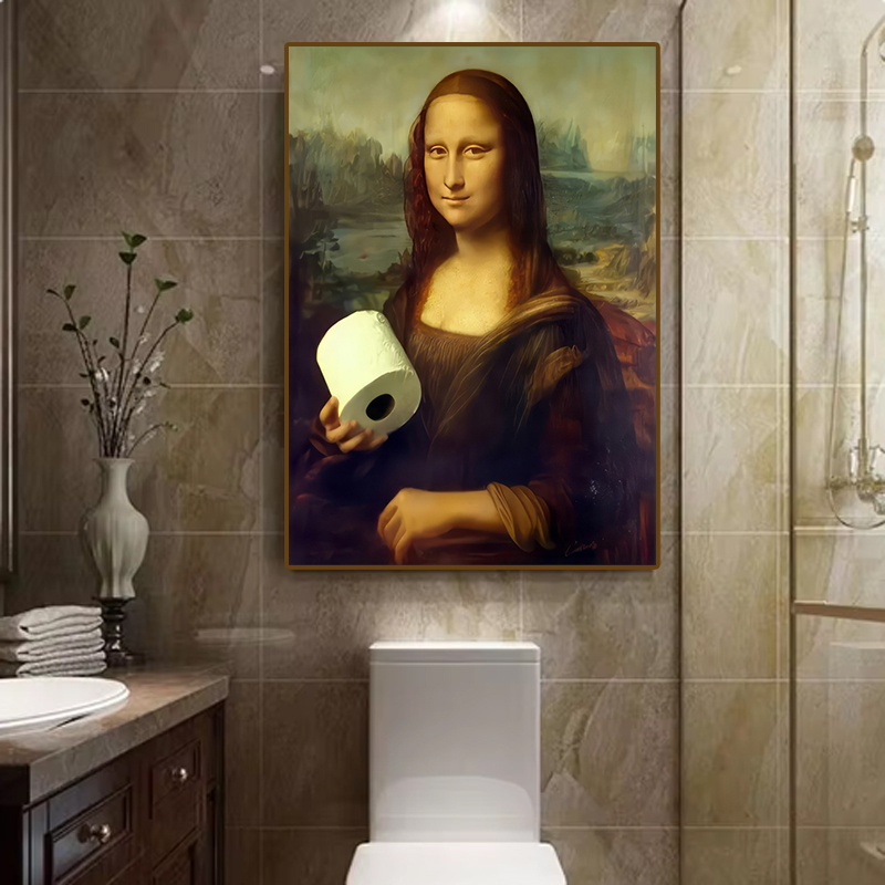 1pc Funny Abstract Bathroom To - Home Bathroom Toilet ulasan dan harga