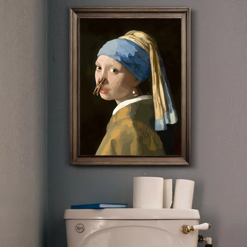 1pc Funny Abstract Bathroom To - Home Bathroom Toilet ulasan dan harga