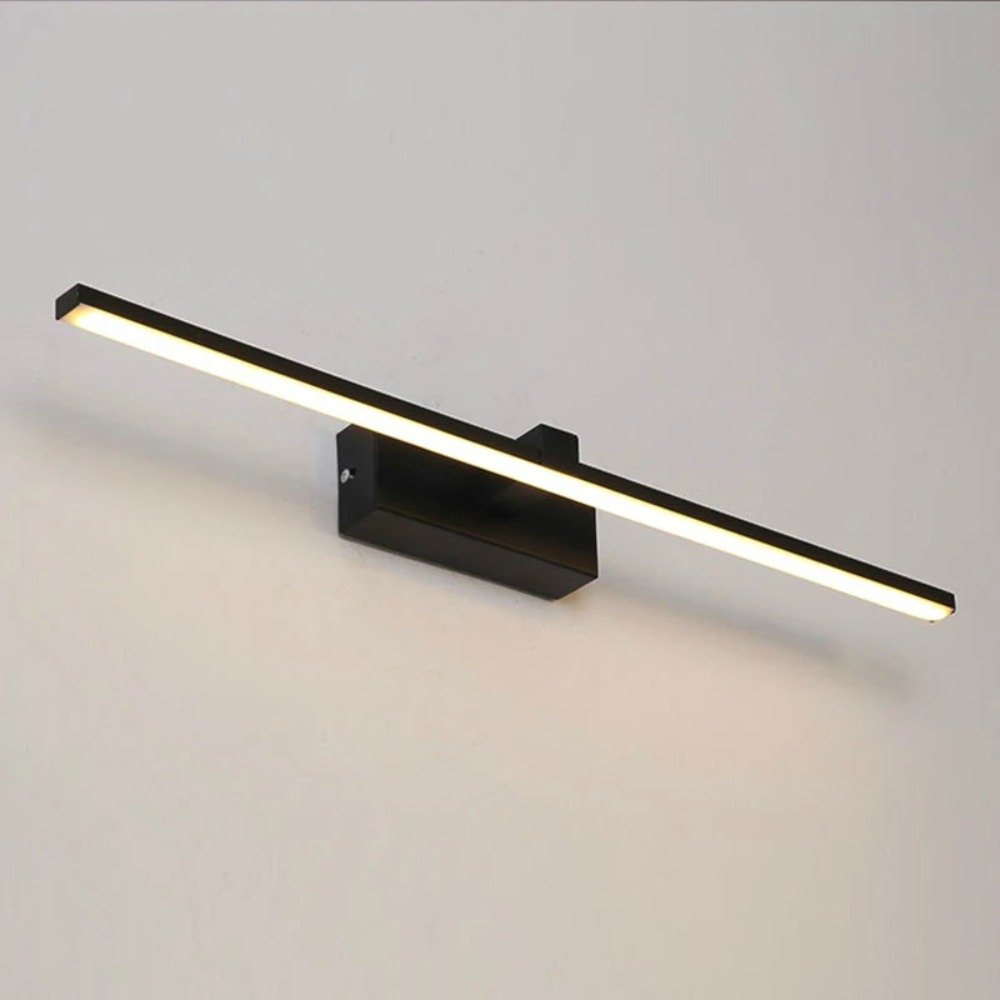 JOYINLED 40CM Black LED Mirror - Home Bathroom Vanity ulasan dan harga