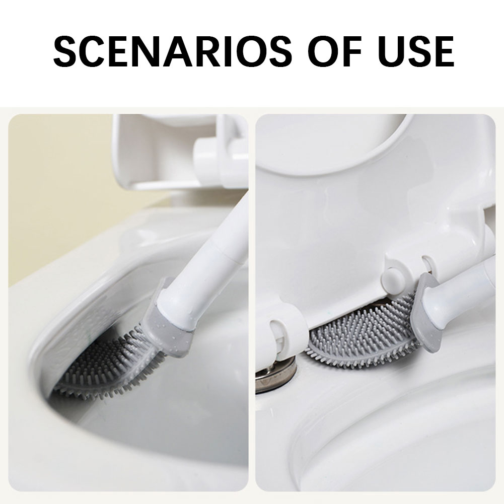 Silicone Toilet Brush With Hol - Home Bathroom Cleaning ulasan dan harga