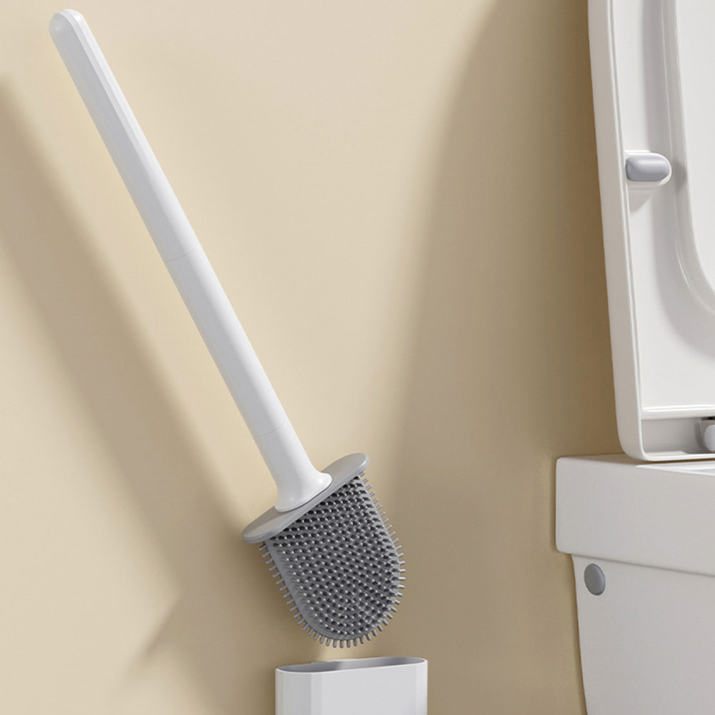 Silicone Toilet Brush With Hol - Home Bathroom Cleaning ulasan dan harga