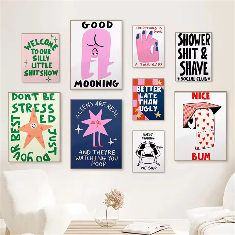Humorous Slogan Nice Bum Carto - Home Bathroom Toilet ulasan dan harga