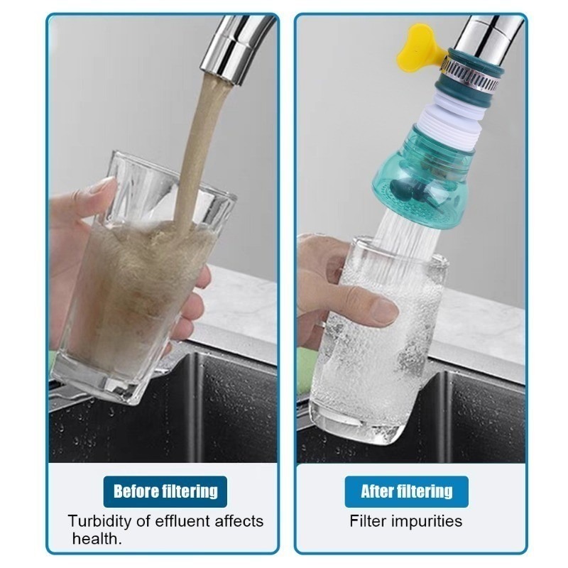 Universal 360 Degrees Rotatabl - Home Bathroom Water Filter ulasan dan harga