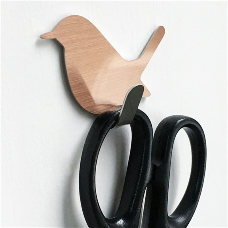 2Pcs Self Adhesive Hooks Bird  - Home Bathroom Signs ulasan dan harga