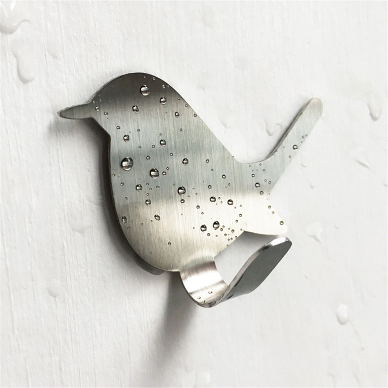 2Pcs Self Adhesive Hooks Bird  - Home Bathroom Signs ulasan dan harga