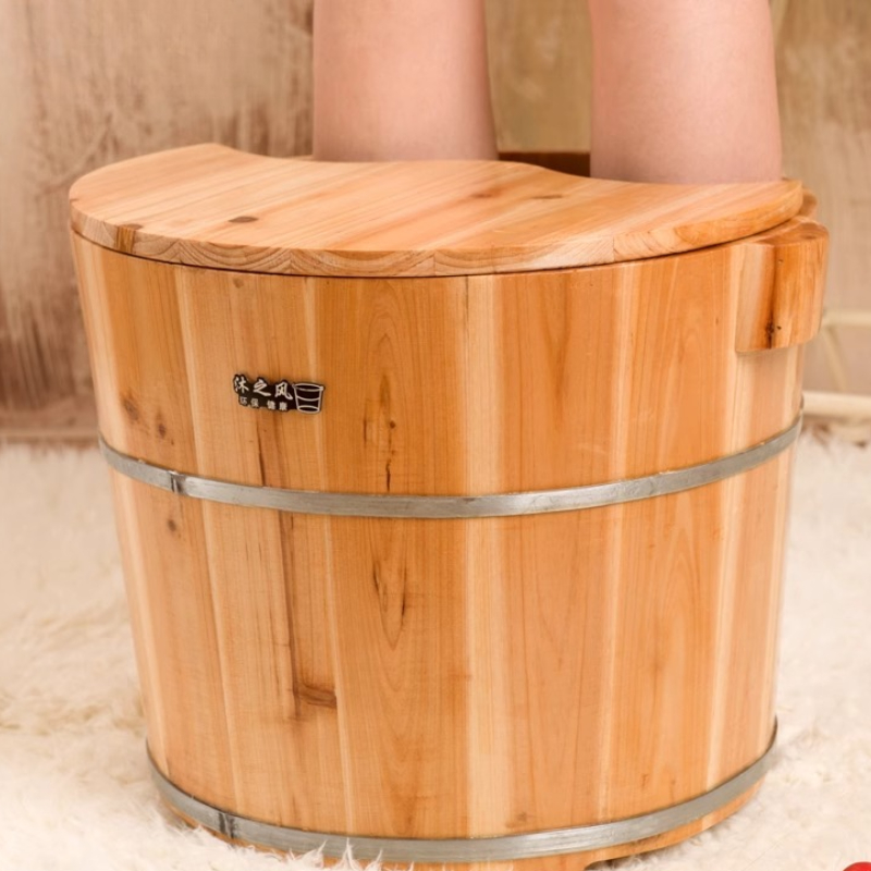 Wood Foot Soaking Tub Deep Ins - Home Bathroom Spa ulasan dan harga