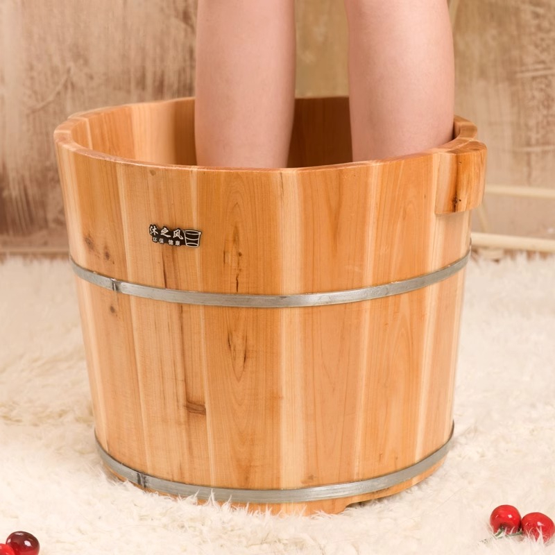 Wood Foot Soaking Tub Deep Ins - Home Bathroom Spa ulasan dan harga