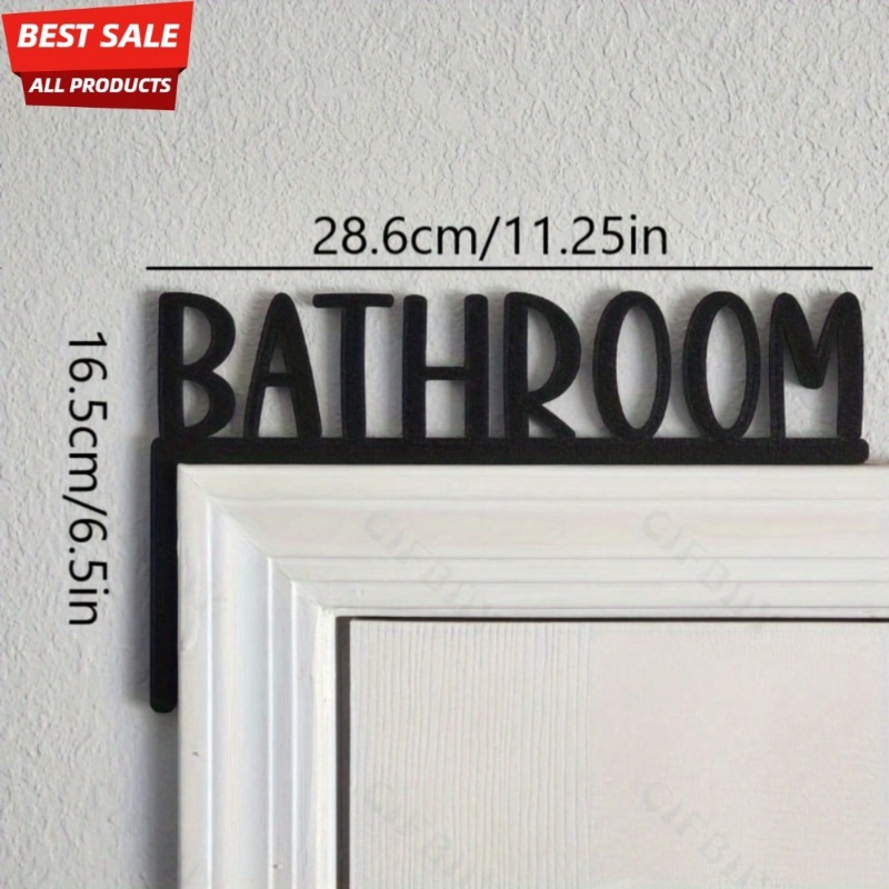 CIFBUY Iron Wall Art Vintage M - Home Bathroom Signs ulasan dan harga