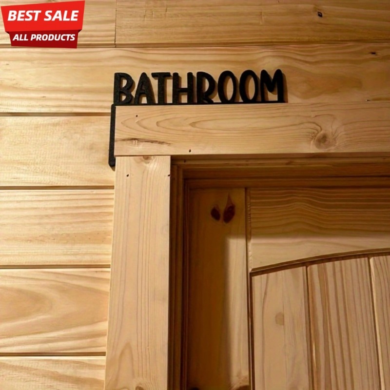 CIFBUY Iron Wall Art Vintage M - Home Bathroom Signs ulasan dan harga