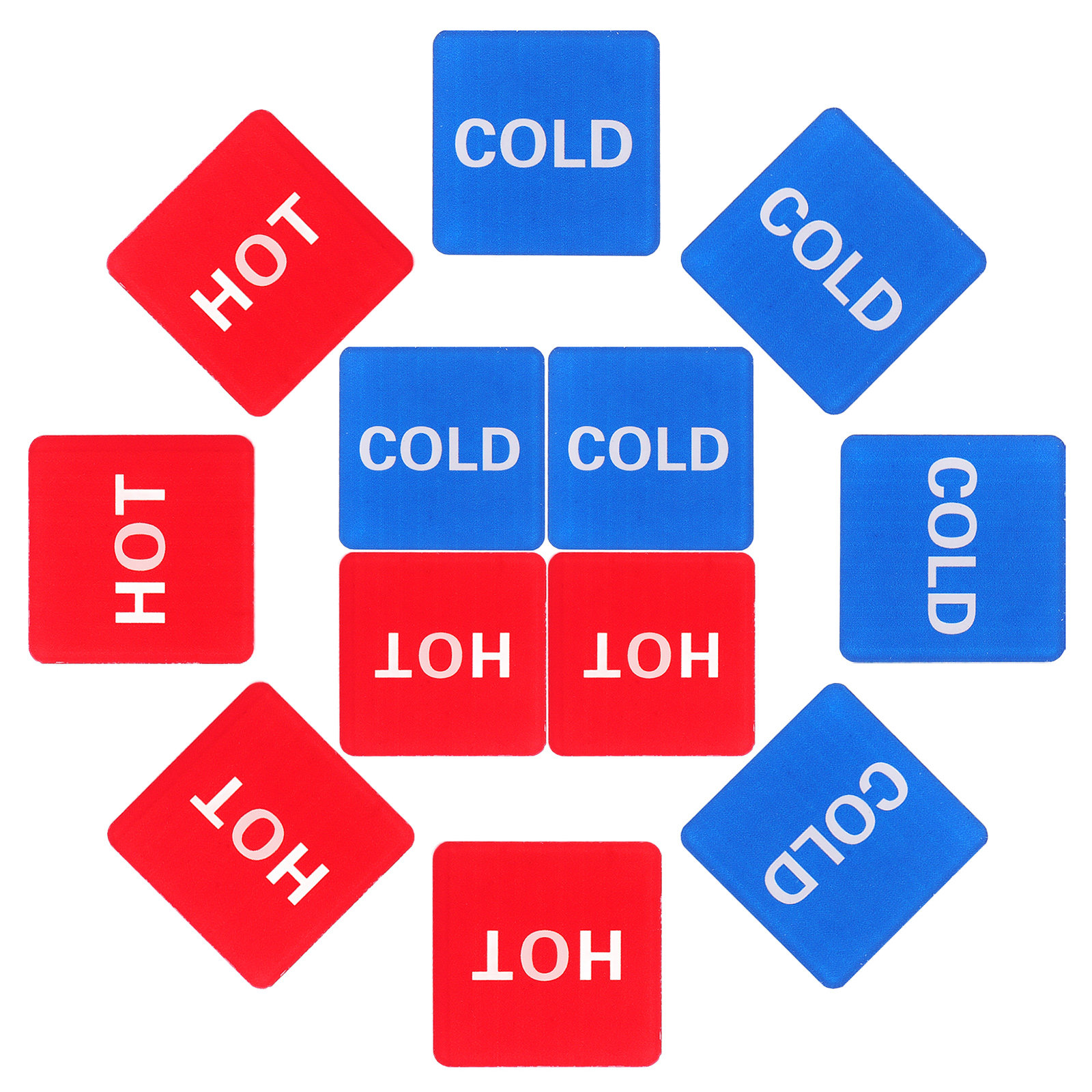 20Pcs Hot Cold Water Identific - Home Bathroom Toilet ulasan dan harga